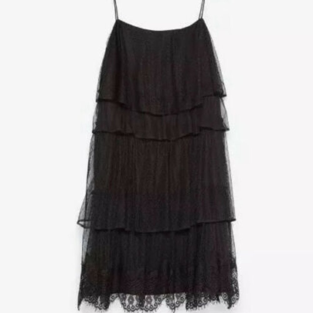 Zara Black Lace Party Dress